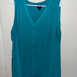 Blue tank top blouse